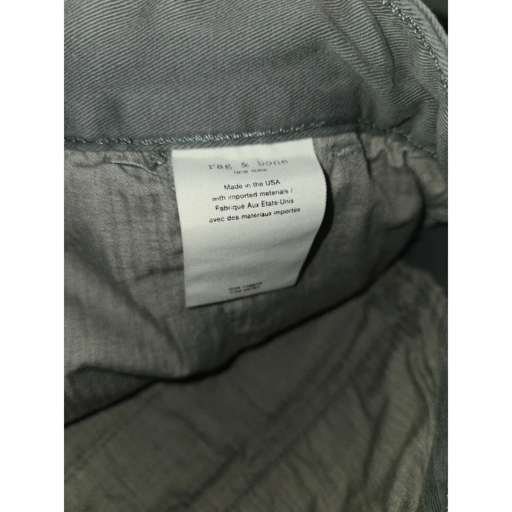 Rag & Bone Mens Chino Shorts Size 33 Gray Cotton Stretch Made in USA